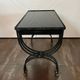 3 nesting tables 1950 Jean Royère wrought iron black opaline vintage
