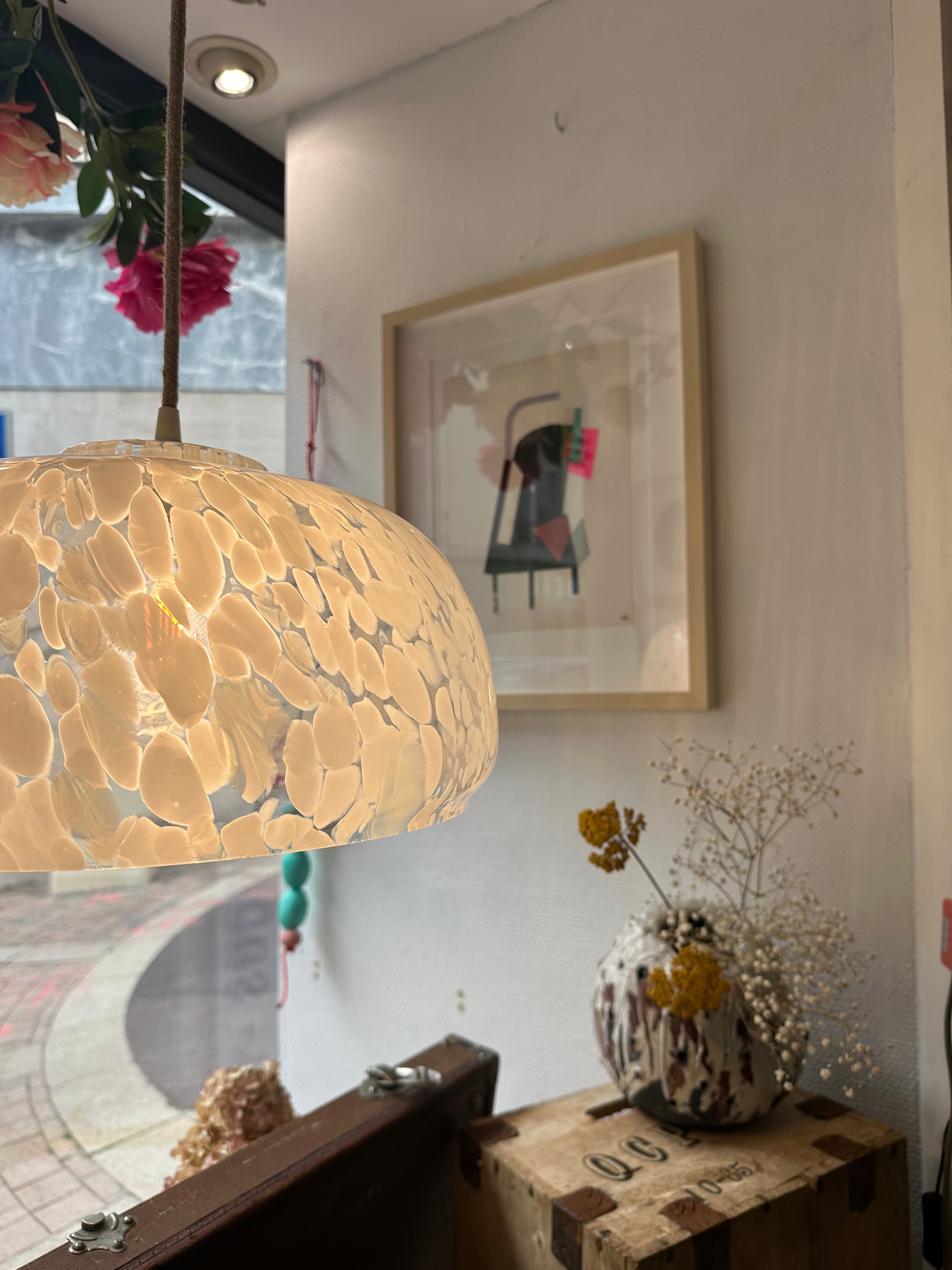 Murano vintage pendant light