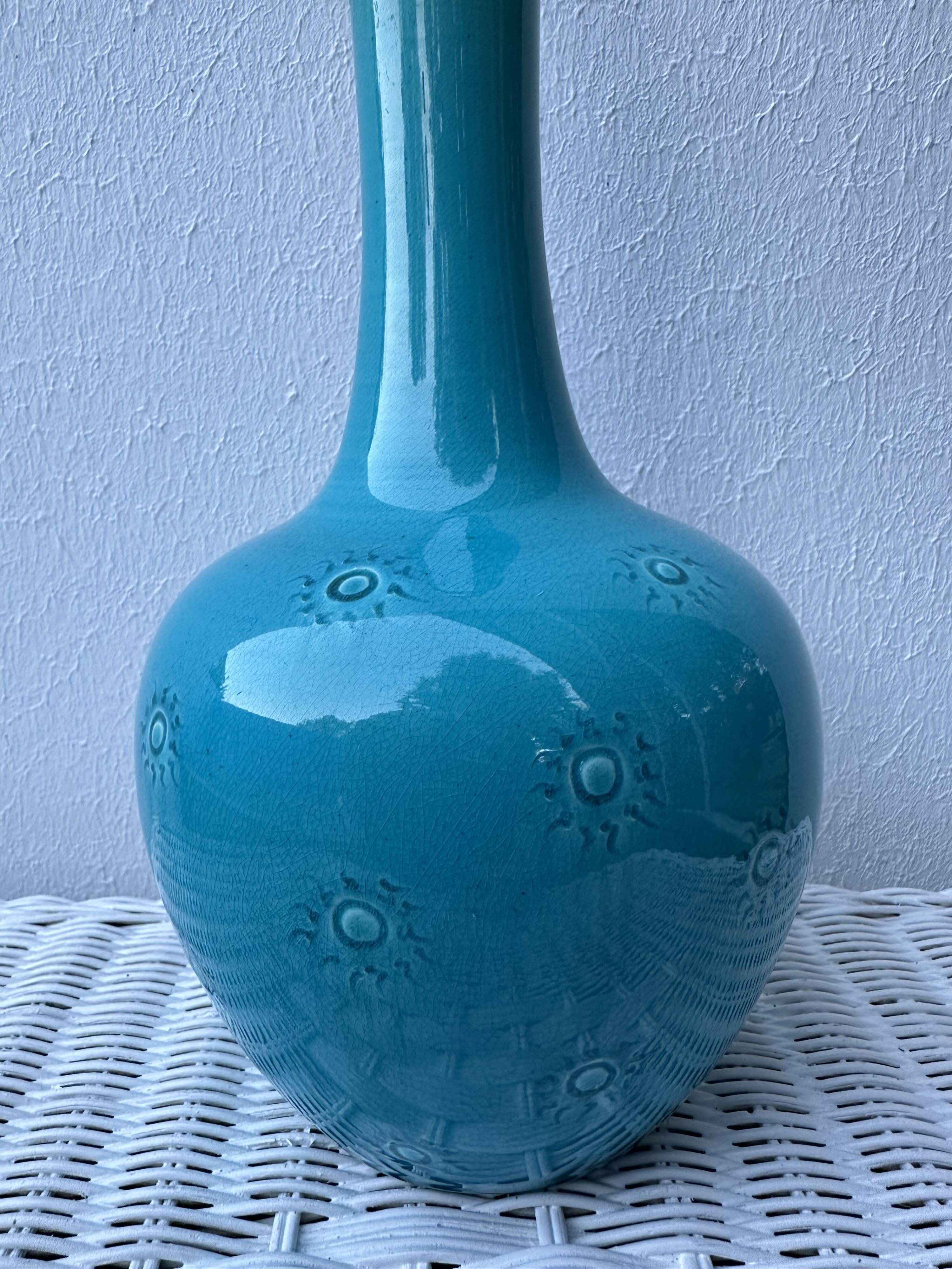 English ceramic lamp base Burmantofts Pottery England, 1880