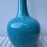 English ceramic lamp base Burmantofts Pottery England, 1880