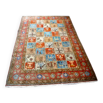 Vintage Silk Persian Rug 208x138cm