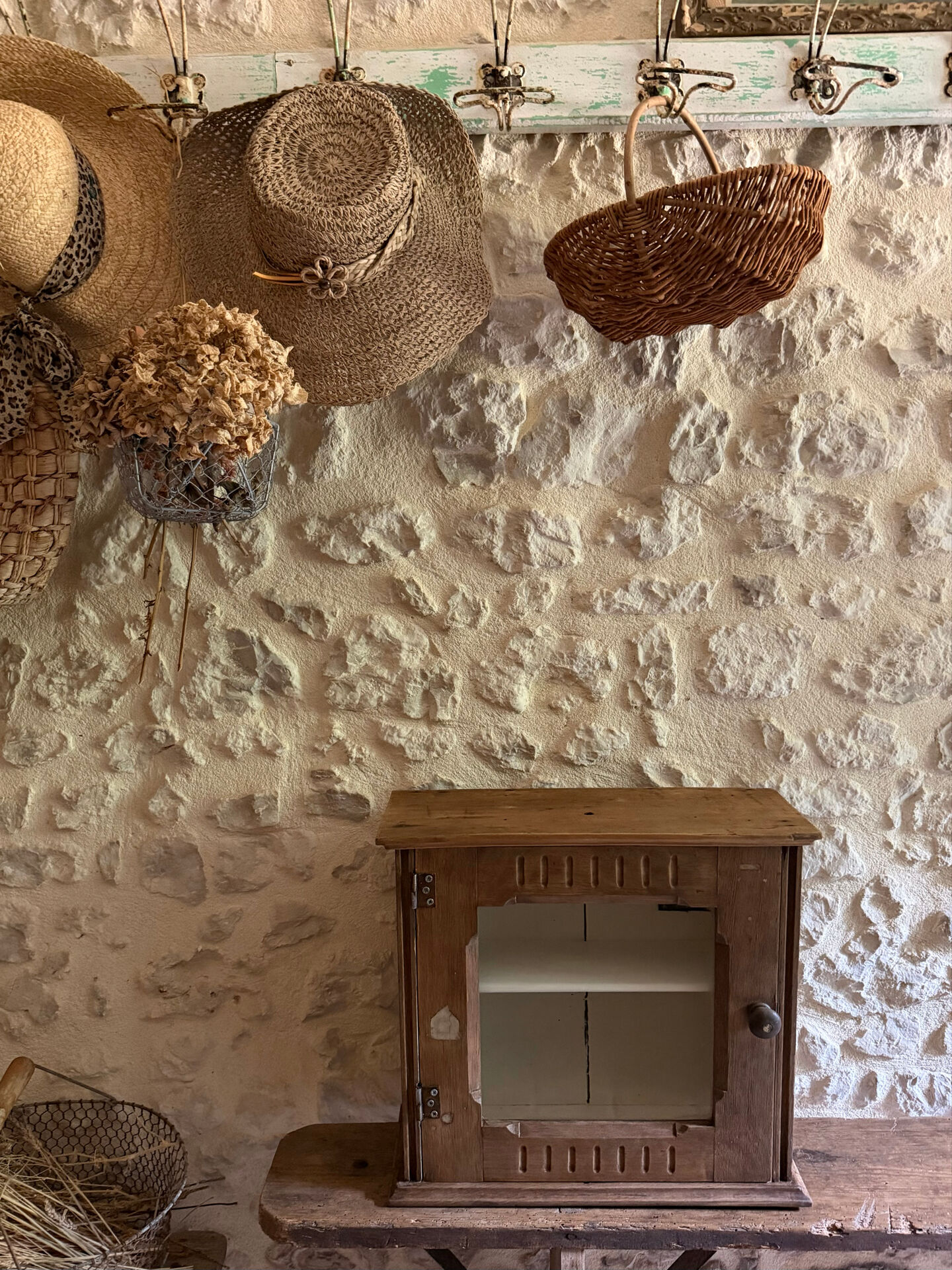 Small vintage display cabinet