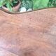 Antique guéridon in Napoléon III style – Solid walnut – Scalloped top