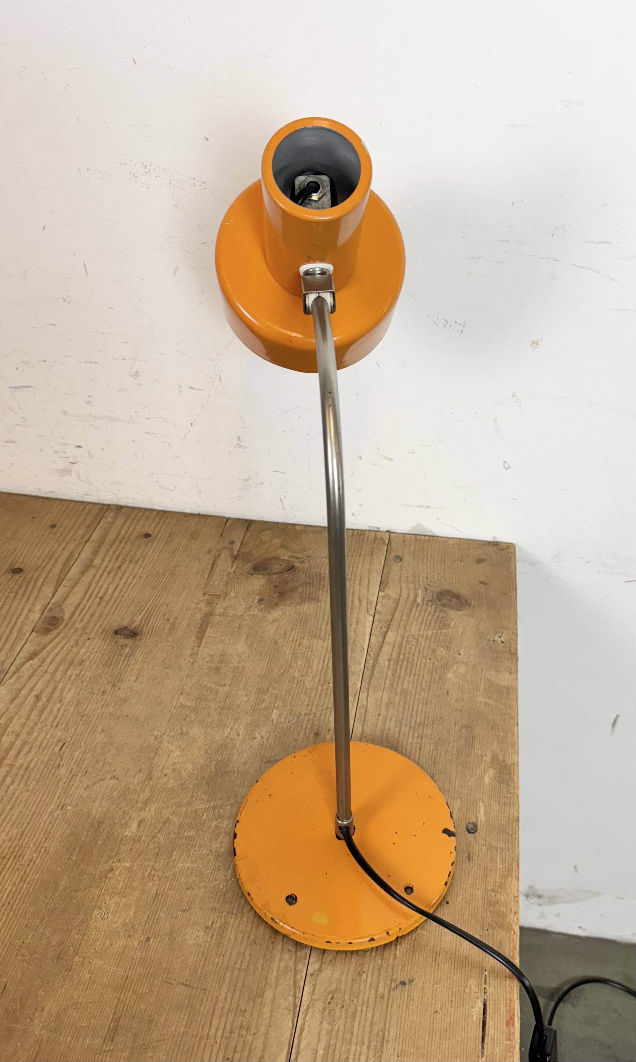 Vintage Orange Table Lamp , 1970s