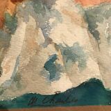 Aquarelle , nu de Madeleine Charles