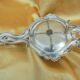 Bronze hand candle holder silver Louis XV style