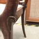 6 Art Nouveau chairs with brass marquetry