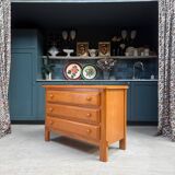 Vintage chest of drawers in solid elm