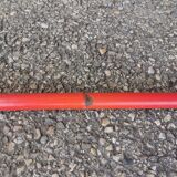 Vintage red metal folding chair