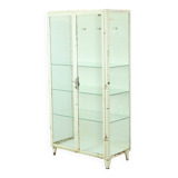 Old Metal Pharmacy Cabinet Medicine Cabinet Glass Industrial 1970s