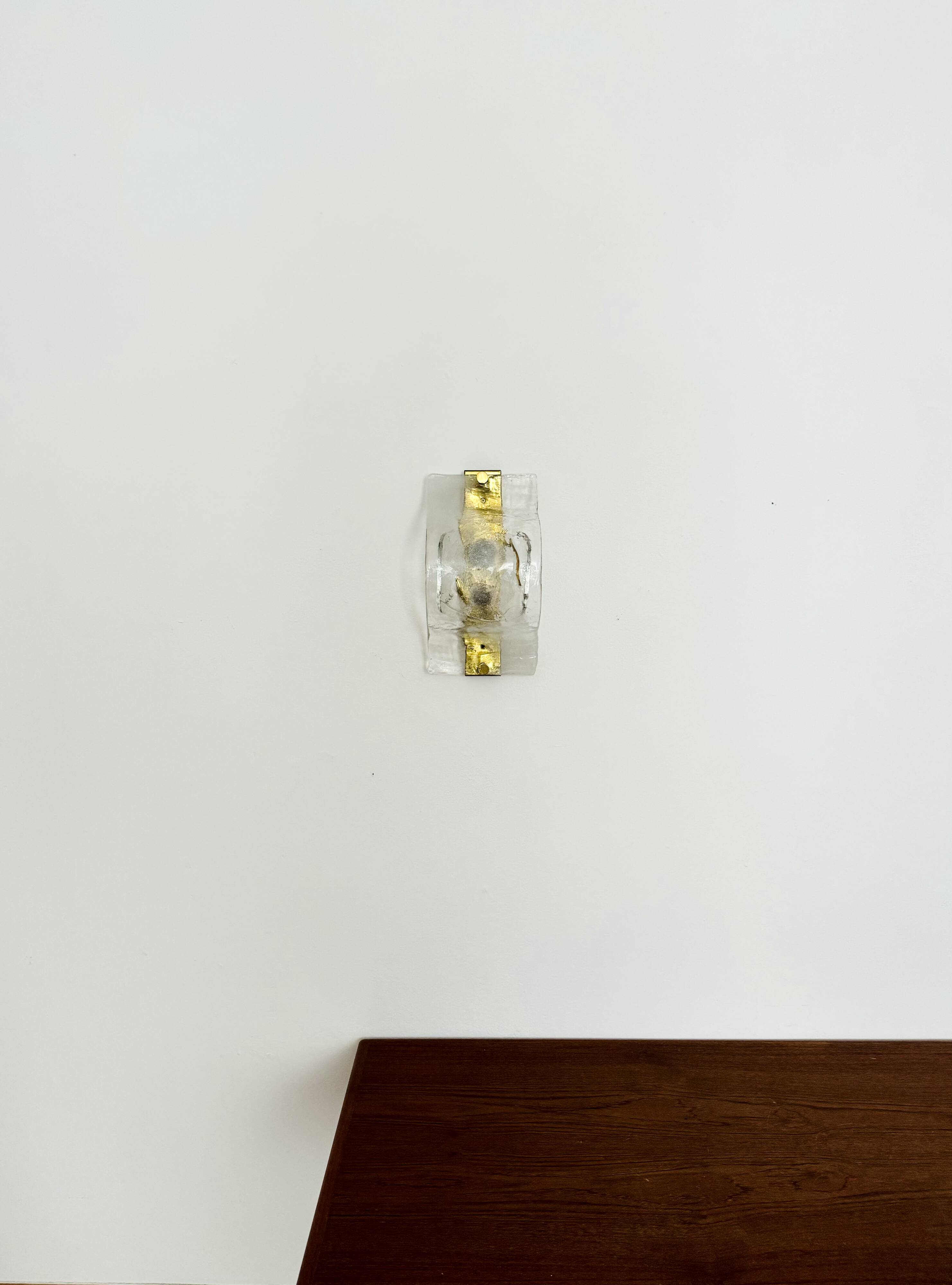 Set of 2 Murano Glass Wall or Ceiling Lamps by Carlo Nason for Mazzega