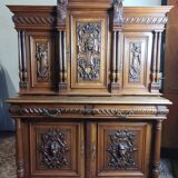 Renaissance two-body sideboard in walnut