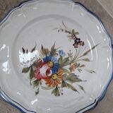 Old earthenware wall plates Bassano Italy floral decor