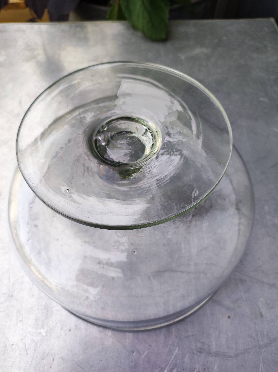 Bubble glass fruit bowl, 1970