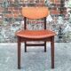 Vintage Scandinavian chair in teak, antique seating furniture.