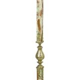 Hollywood Regency Coat Rack Onyx and Brass Fifties 167cm