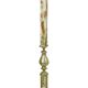 Porte-manteau Hollywood Regency en onyx et laiton, années 50, 167 cm
