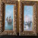 2 paintings, marine subject