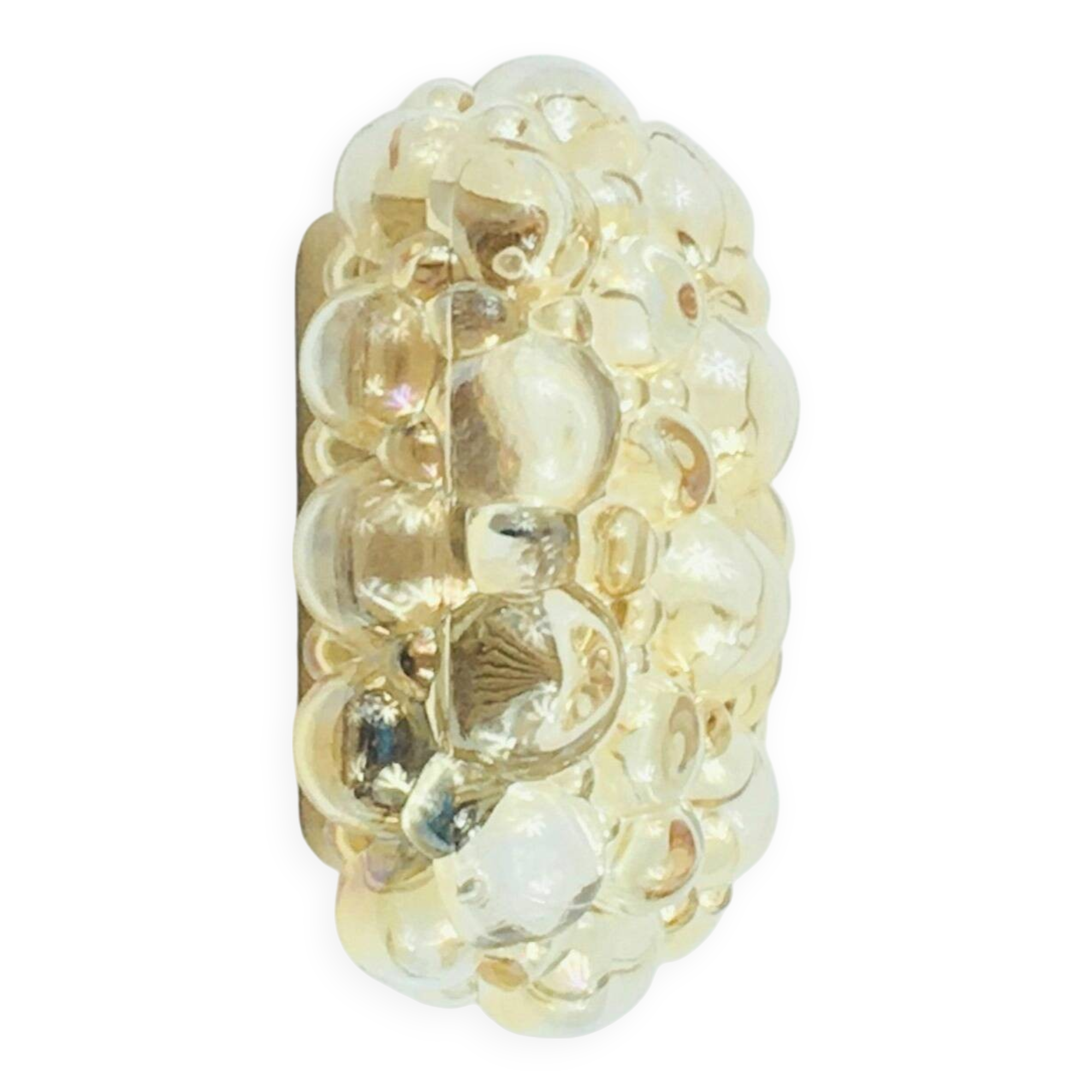 Mid Century Bubble Glass Wall Light - Helena Tynell For Limburg, 1960s