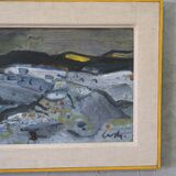 Gerhard Lundberg (1905-1980), Swedish Modern Painting, 1972, Oil on Panel, Framed