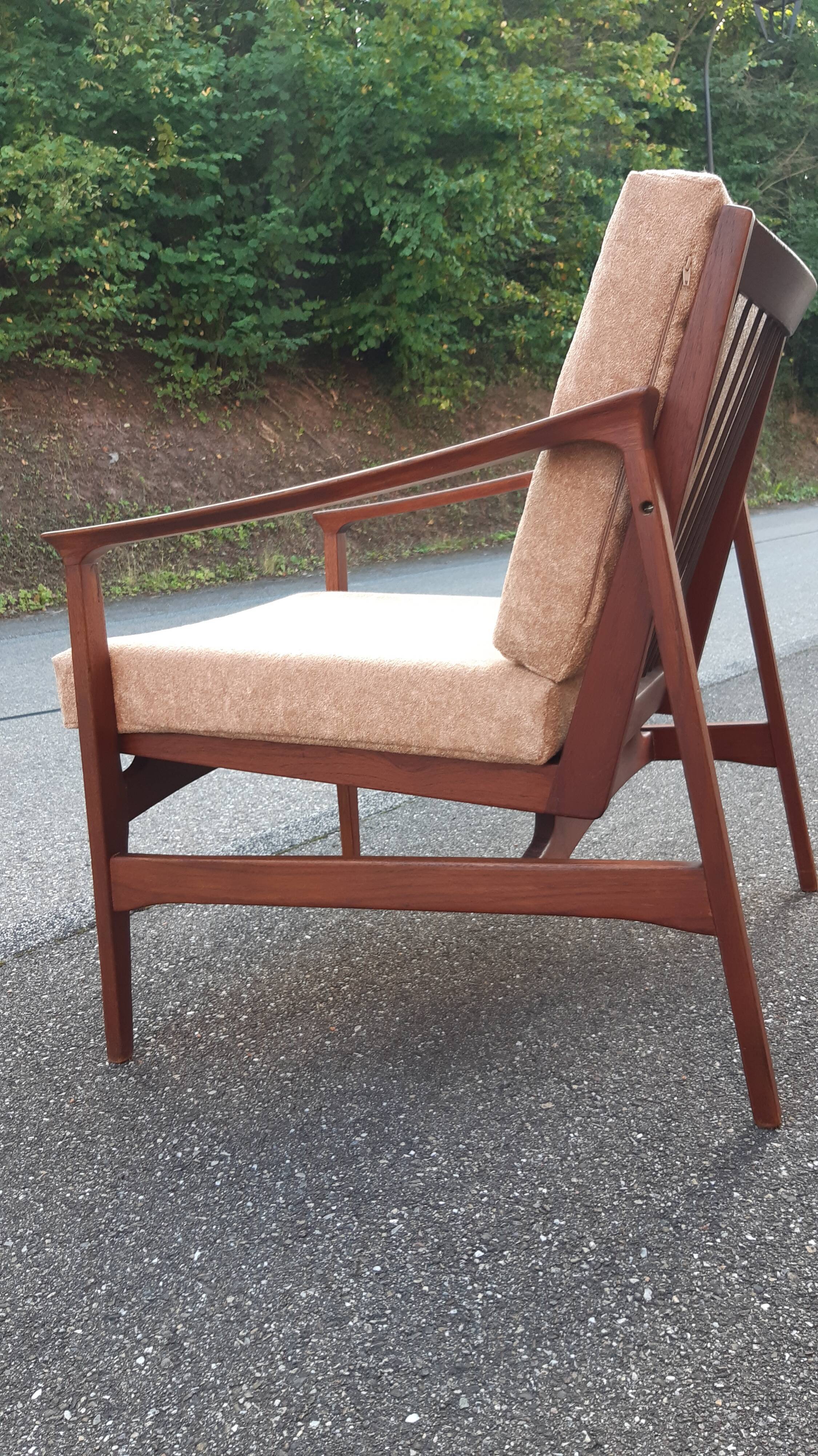 Scandinavian teak armchair 1960