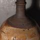 Potter bottle enamelled earth art-populaire XIXth