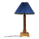 Art deco lamp in turned wood 1930