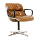 Charles Pollock Leather Executive Chair for Knoll International
