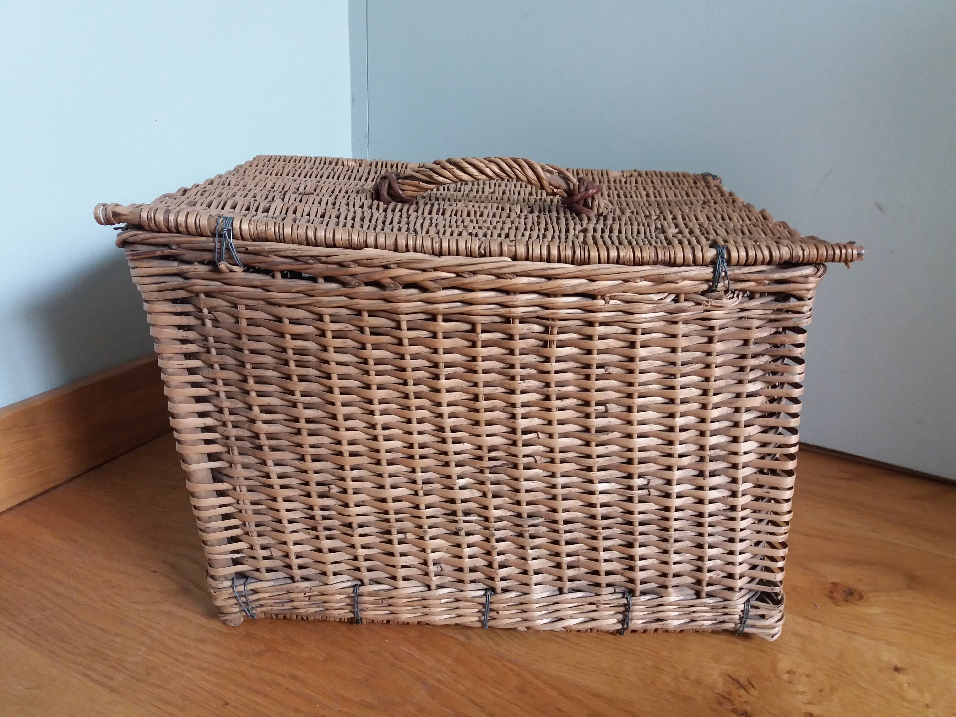 wicker box basket