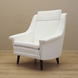 White armchair, Danish design, 1970s, production: Denmark
