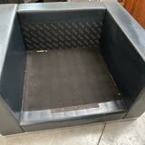 Fauteuil en cuir annees 80