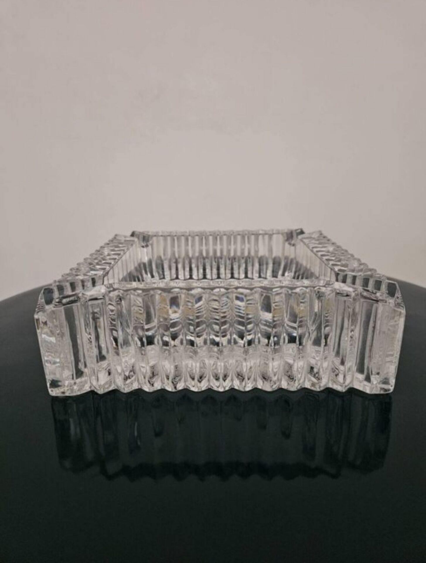 Bohémian crystal ashtray