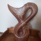Vallauris Vase Figuring A Watering Can. Handmade.