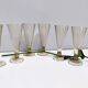 Set of Six Amber Murano Drinking Glasses by Vittorio Zecchin, Italy