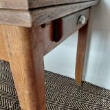 Old farmhouse table from the 50s with 1 drawer.