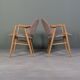 Fauteuils scandinaves design en bois de frêne
