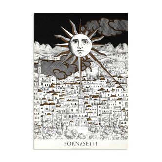 poster Piero Fornasetti "Sole a Geruslemme"