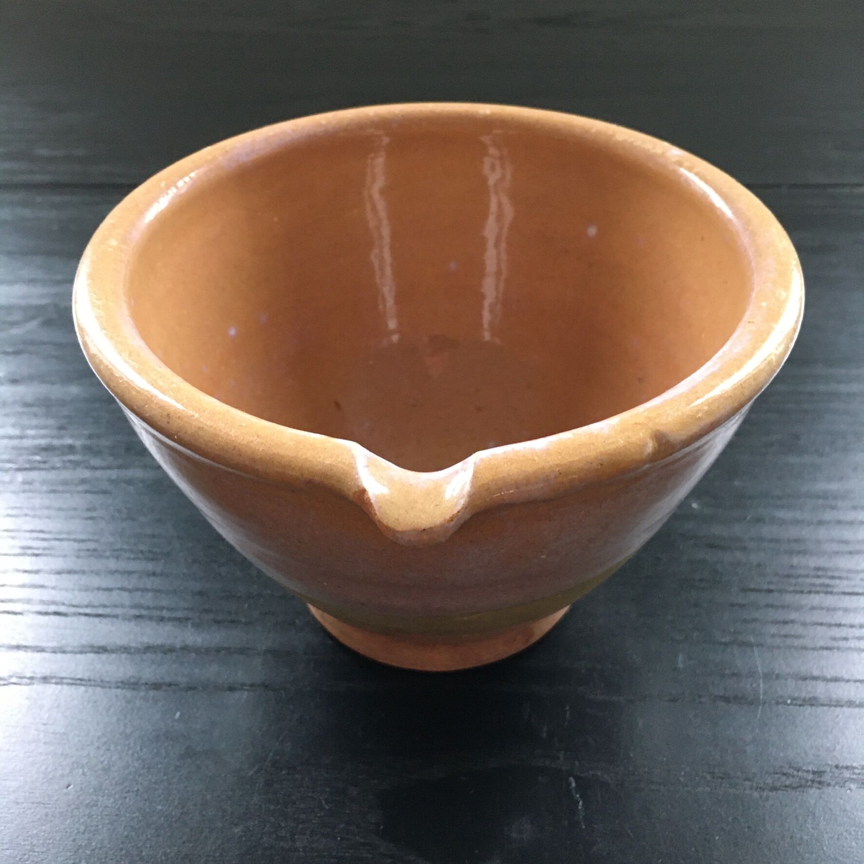 Glazed terracotta salad bowl