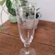 Champagne glass with floral border