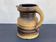 Vintage brown ceramic ear vase / jug vase