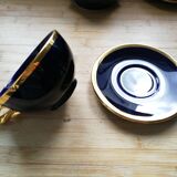 Service 2 large coffee and sugar cups Vallauris