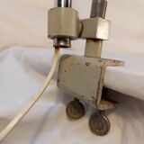 Old conical workshop lamp with vice - 50s