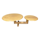 Two tier wooden pivoting top coffee table by roche Bobois, 1980s