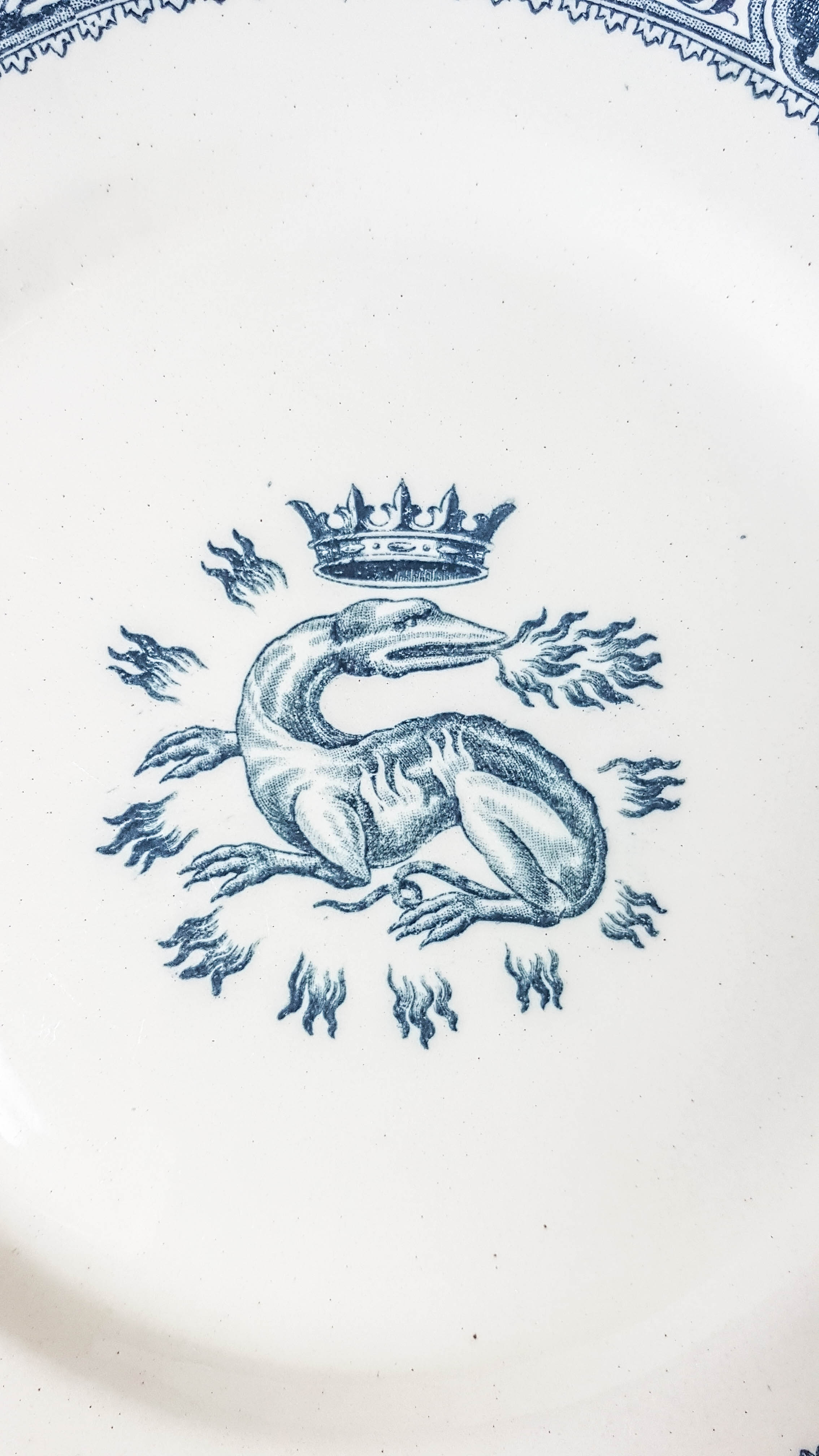 Lot 6 dessert plates François 1st SALINS Iron Earth