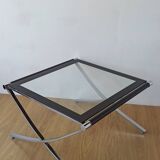 Chrome coffee table from the 1970s.