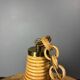 Mid-Century Italian witch hat pencil reed rattan bamboo and brass pendant