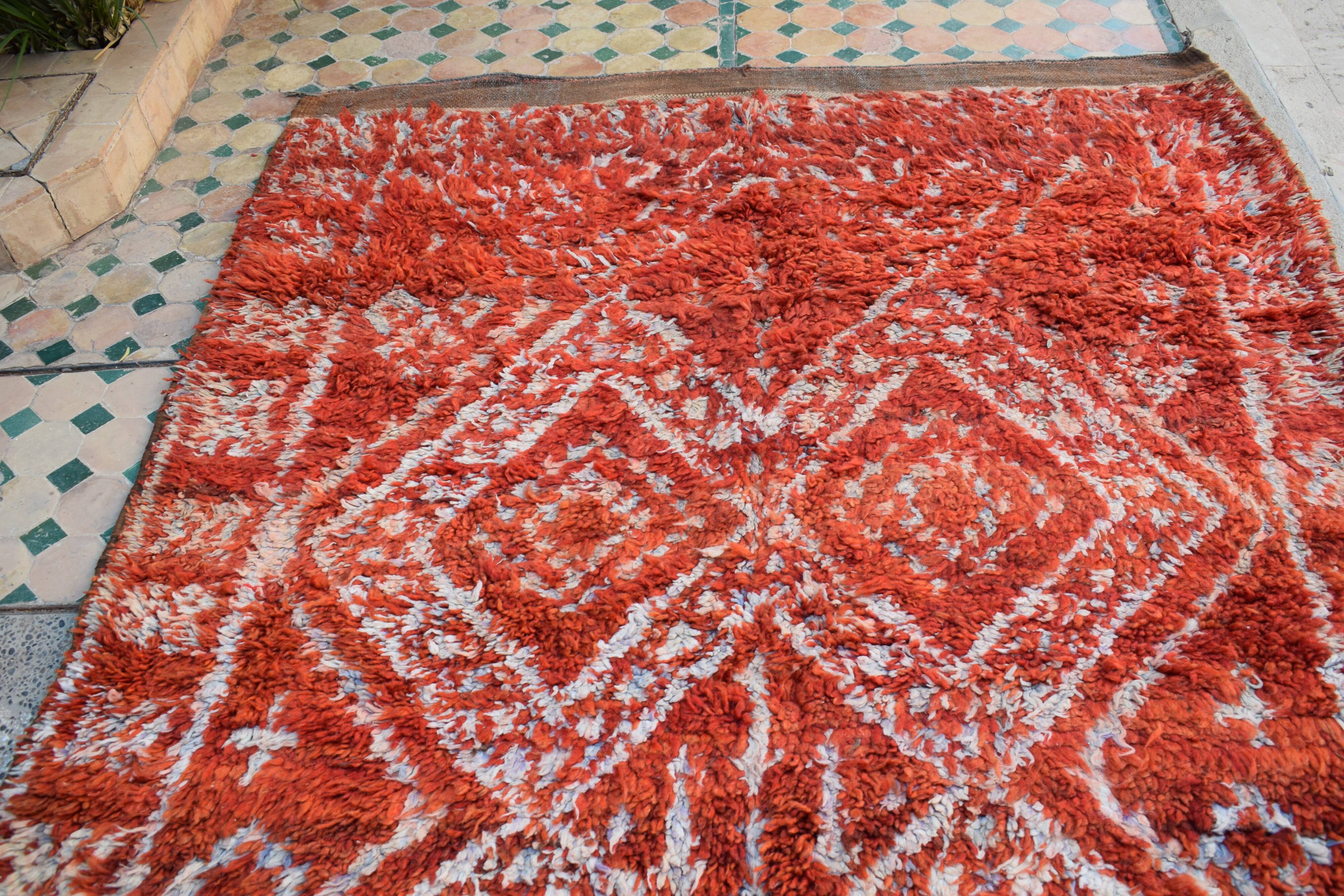 Berber rug Moroccan vintage Atlas