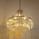 Mid-century crystal chandelier "Model F 518" by Bakalowits & Söhne