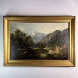 Mountain landscape, Tyrol Eduard Boehm 19th century oil on canvas