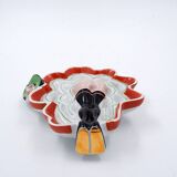 Painted porcelain pocket tray "Les Naturistes" Paris 1956/57